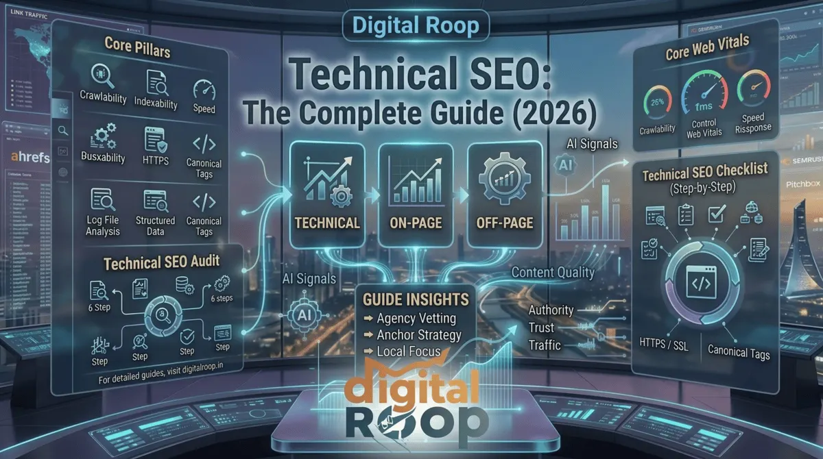 technical seo complete guide 2026 cover image